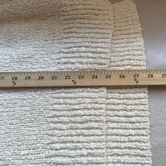 J Jill Sweater Women Extra Large Beige Cowl Neck Boucle Knit Boxy Pullover Top - Picture 10 of 13